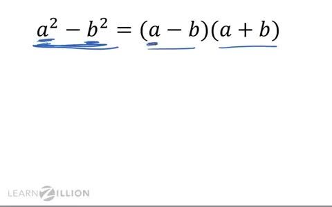 Factor a quadratic equation: difference between 2 squares